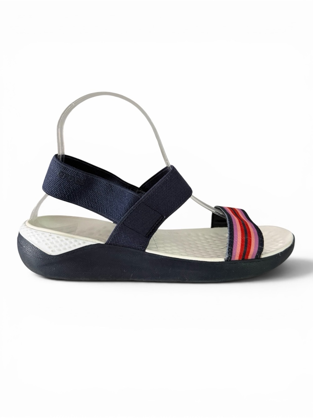 CROCS Navy Blue LiteRide Comfort Sport Sandals Strappy Lightweight Walking size